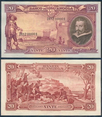 Vinte Escudos Frente e inverso
